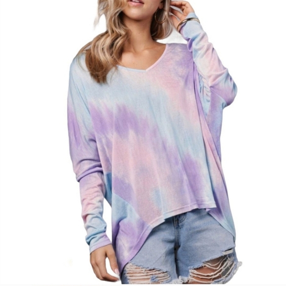 Tops - Tie dye long sleeve top